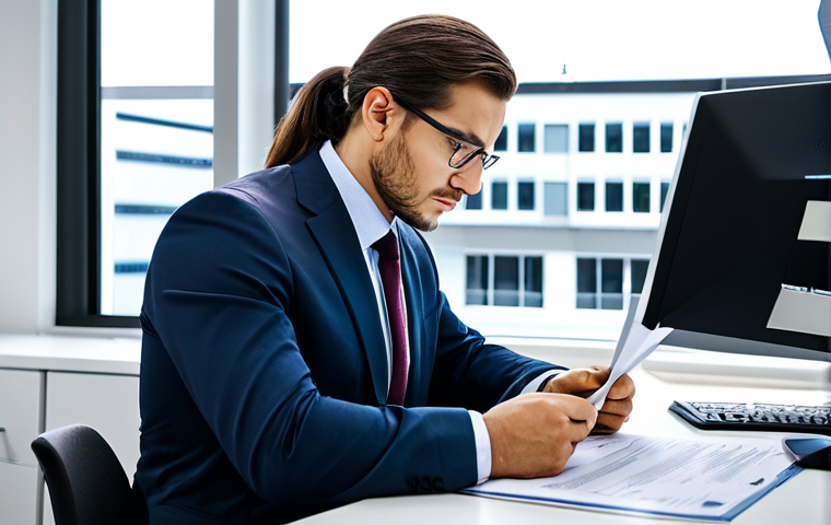 **

"A focused individual in professional attire, seated at a desk, thoughtfully analyzing a personal SWOT analysis document. The scene is set in a modern, brightly lit office environment. The person is fully clothed, modest, and engaged in strategic self-reflection. Safe for work, appropriate content, perfect anatomy, natural pose, professional."

**