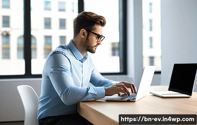 생각 구조화를 위한 템플릿 활용하기 - **Prompt for Writing Template (Blog Post/Report):**
"A bright, modern office setting with natura...
